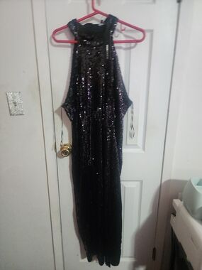 navy blue dress strapless Ellie Navy Strapless Mini Dress - US 12